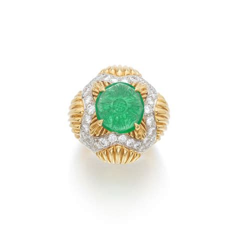 Emerald And Diamond Ring 1960s Iconic Jewels Her Sense Of Style Jewelry Sotheby S