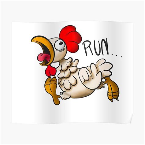 "Running Chicken Meme" Poster for Sale by YokaiFujin | Redbubble