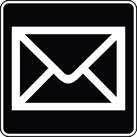 Free Email Clipart Black And White, Download Free Email Clipart Black ...