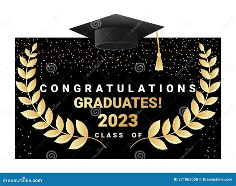 Congratulations Graduates 2023 Design Template With Academic Cap