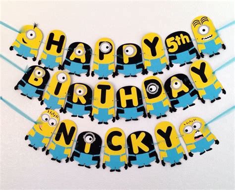 Minions Birthday Banner