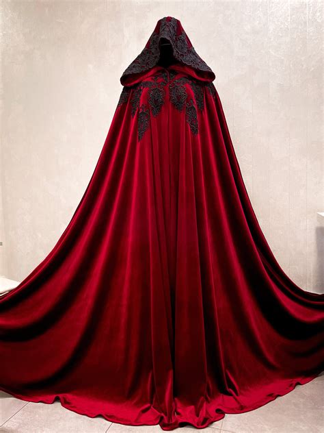 Unisex Hooded Cloak Full Long Velvet Cape For Costumes N 最大91 OFFクーポン