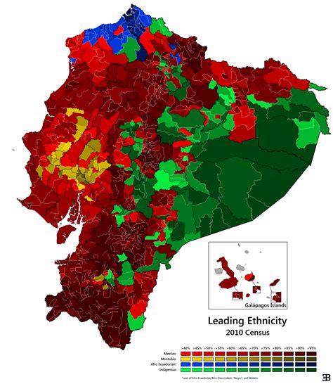 Ethnic Map Of The Republic Of Ecuador R MapPorn