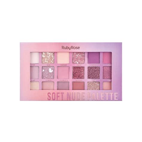 RUBY ROSE HB 1045 PALETA SOMBRA SOFT NUDE RUBY ROSE PALETA DE SOMBRAS