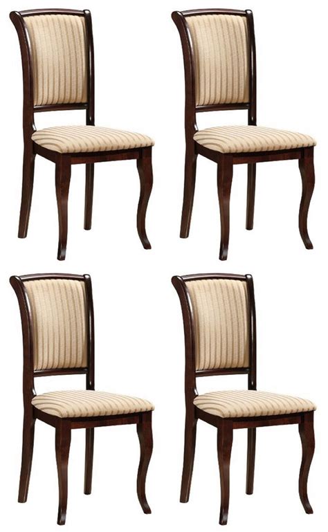 Casa Padrino Art Nouveau Dining Chair Set Of Cream Gold Dark