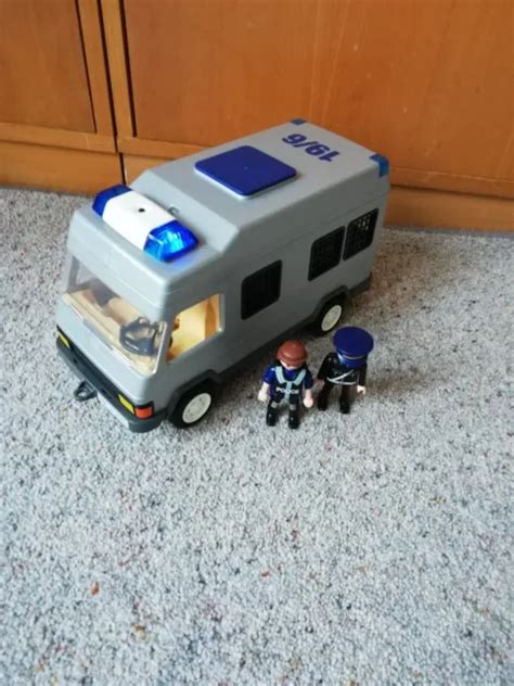 Playmobil Police Riot Van Working Lights Figures