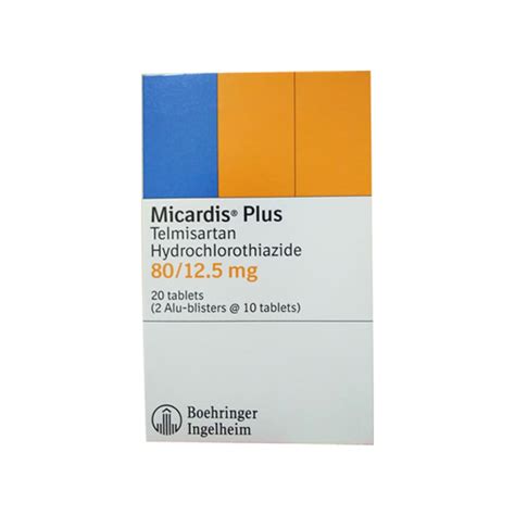 Micardis Plus Mg Mg Tablet Kegunaan Efek Samping Dosis