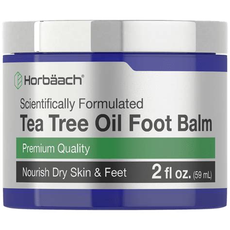 Tea Tree Oil Foot Balm 2 Fl Oz Moisturizes And Nourishes Dry Skin