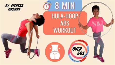 8 Min Abs Workout With Weighted Hula Hoop For Women Belly Toning Hula