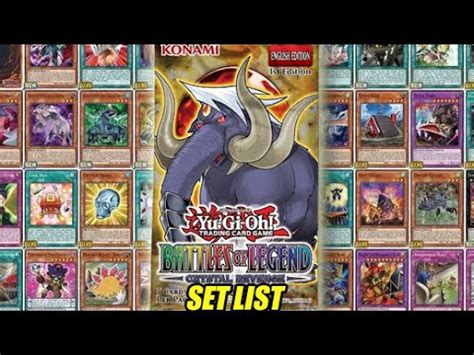 Yu Gi Oh Battles Of Legend Crystal Revenge Set List Youtube