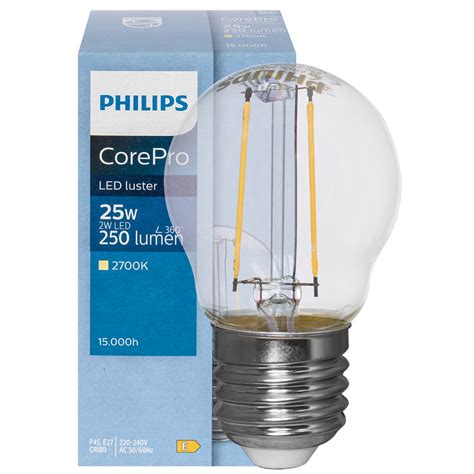 Led Filament Lampe Corepro Ledluster Tropfen Form Klar E K