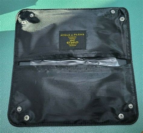 Etihad Airways Business Class Acqua Di Parma Black Amenity Kit Bag