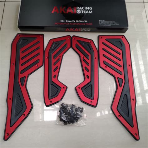 Merah Bordes Nmax New Plat Bordes Nmax New Step Nmax Akai Racing