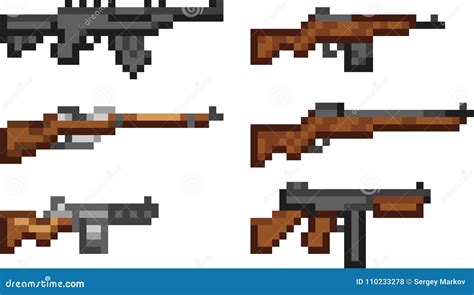 Pixel Art Rifle