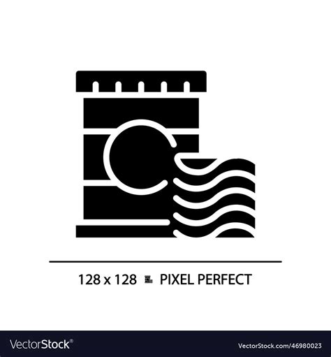 Chips Pixel Perfect Black Glyph Icon Royalty Free Vector