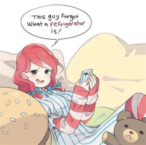 Smug N Cozy Corporate Anime Girl Wendys By Numbers Pigpenandpaper