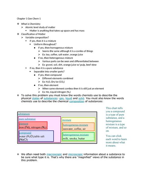 Chapter Gen Chem Notes Chapter Gen Chem What Is Chemistry