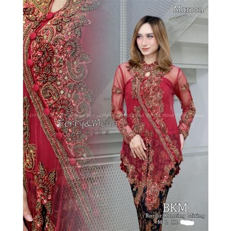 Jual Setelan Kebaya Payet Lengan Panjang Kebaya Tradisional Kebaya