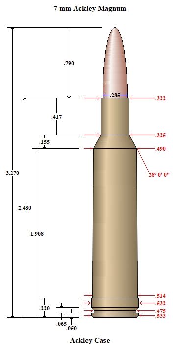 7mm Ackley Magnum 4d Reamer Rentals