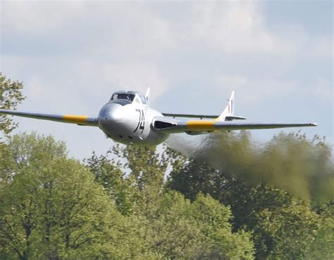 Vampire Historic Fighter Jet Flight In The Uk Near London Migflug