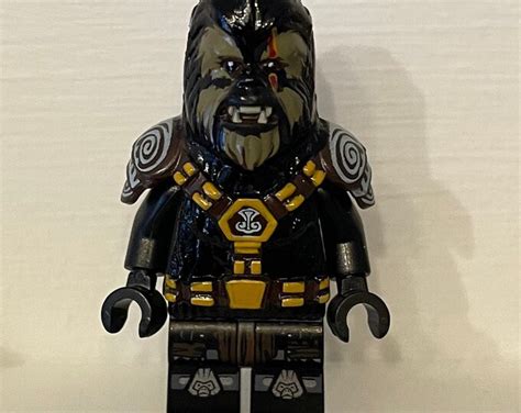 Lego Custom Star Wars Black Krrsantan Wookie Bounty Hunter Etsy