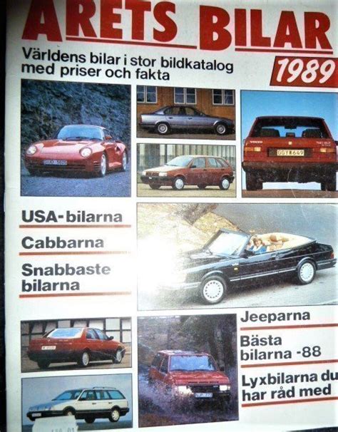 Se produkter som liknar Årets bilar 1989 katalog me på Tradera