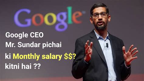 Sundar Pichai Salary