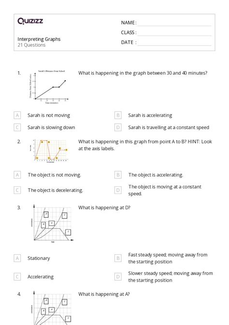 50 Interpreting Graphs Worksheets For 6th Class On Quizizz Free