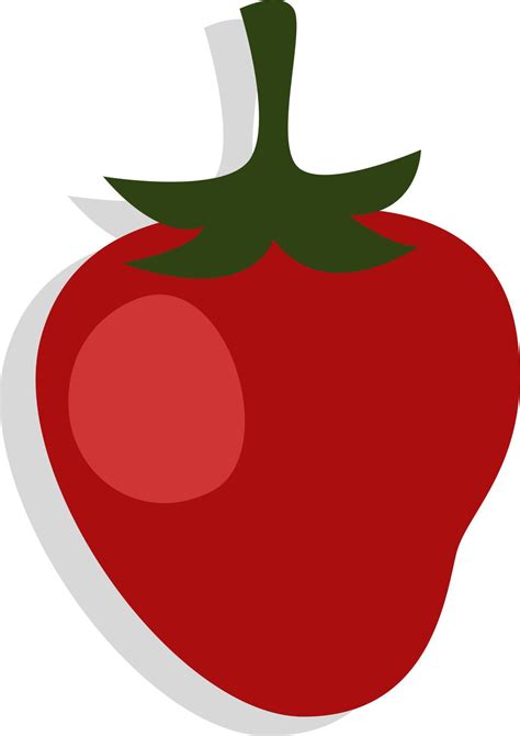 Fresh Red Strawberry Illustration Vector On A White Background