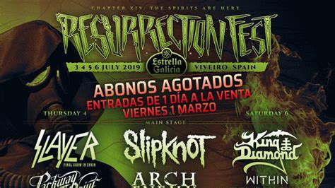 Aquí tienes el cartel por días del Resurrection Fest que confirma a