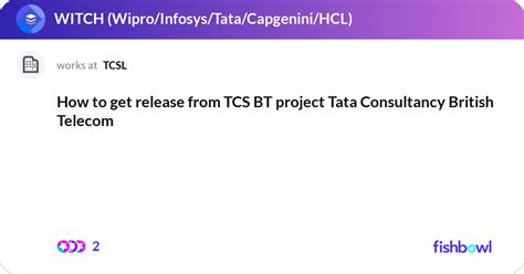 How To Get Release From TCS BT Project Tata Consul Fishbowl