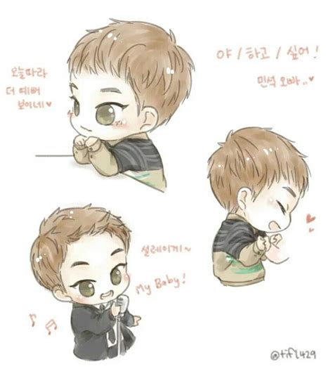 Chibi Xiumin Fanart Exo Exo Chibi Anime Chibi Manga Anime Exo Art