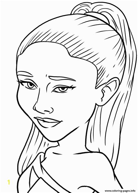 Marvelous Photo Of Ariana Grande Coloring Pages