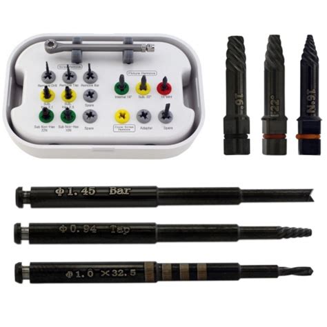 Dental Implant Fixture And Fractured Screw Removal Kit