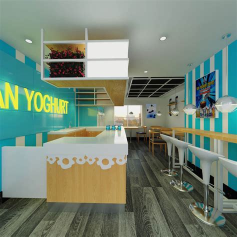 run  ice cream kiosk   shopping mall mall kiosk