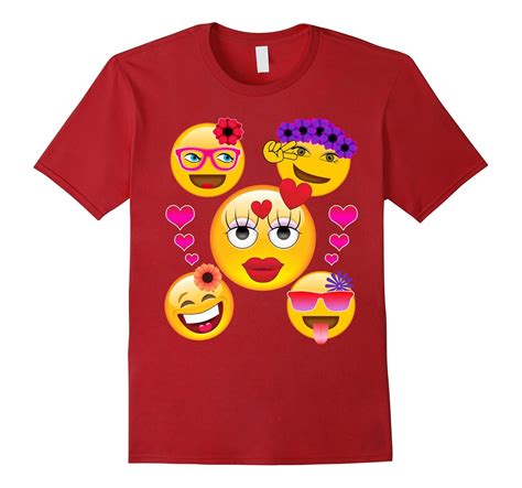 Valentines Day Cool Emoji T Shirt For Girls And Women Cl Colamaga