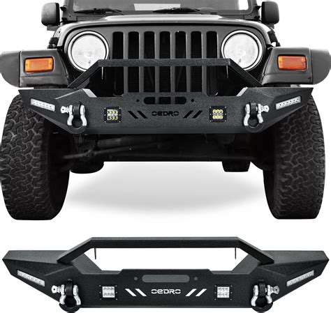 Amazon TIOYAR Front And Rear Bumper Compatible With 97 06 Jeep