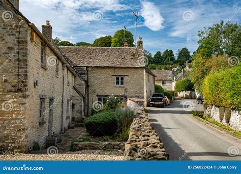 cotswold village  chedworth gloucestershire england uk stock photo