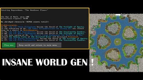 Dwarf Fortress How To Improve Your World Generation YouTube