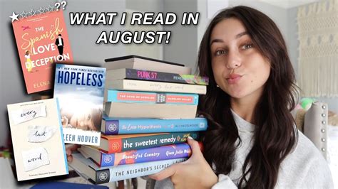 What I Read I August August Wrap Up Youtube