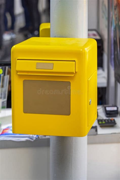 Yellow Mail Box Stock Image Image Of Letter Mail Letters 272866591