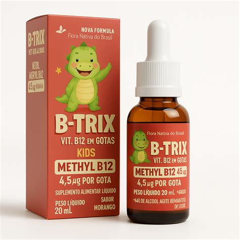 Qual A Melhor Vitamina B12 Infantil - Vitamina Infantil B12 Metilcobalamina B-Trix Kids 20ml Em Gotas Flora ...