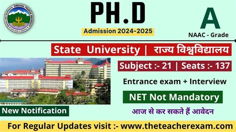 State University Phd Admission 2024 Without Net Jrf Phd Admission