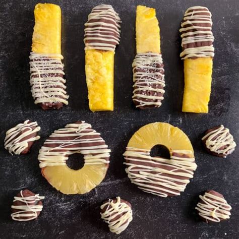 Chocolate Covered Pineapple Recipes (Pineapple Rings, more!)