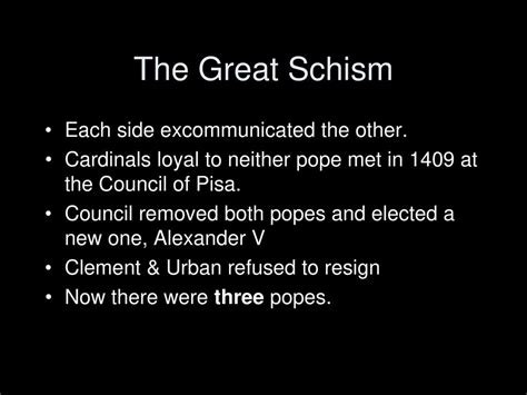 The Western Great Schism Ppt Download