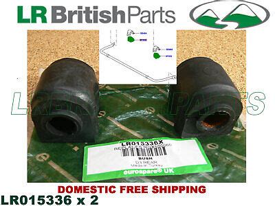 LAND ROVER REAR STABILIZER BAR BUSHING LAND ROVER LR4 LR3 SET OF 2 NEW