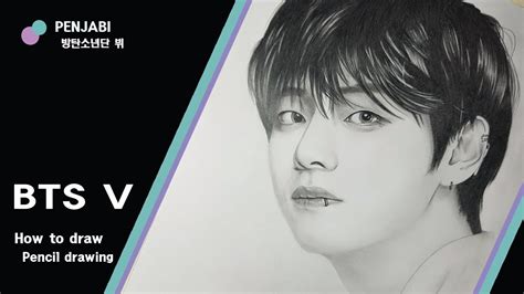 Drawing Bts V Pencil Drawing V Drawing Portrait