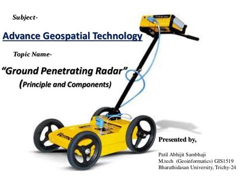 Ground Penetrating Radar Gpr