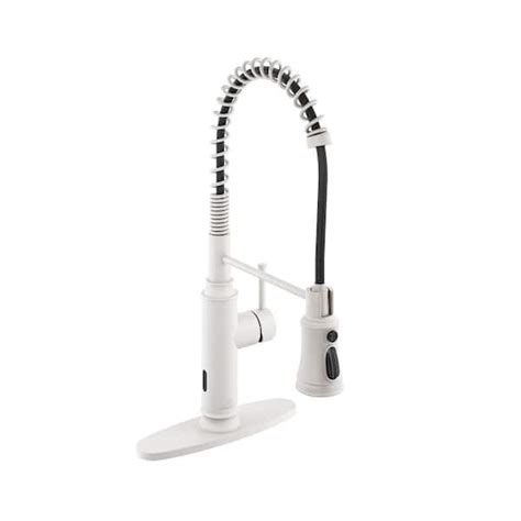 Casainc Single Handle Spring Pull Down Sprayer Kitchen Faucet With Infrared Induction Function