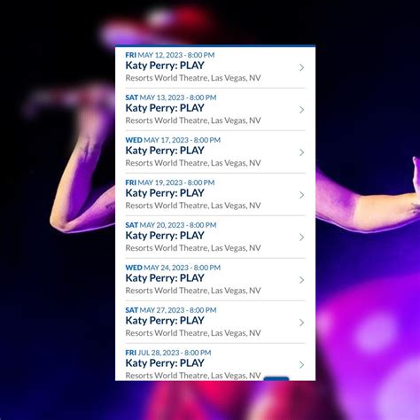 Portal Katy Perry On Twitter Nova Leg A Bilheteria Oficial Da Y